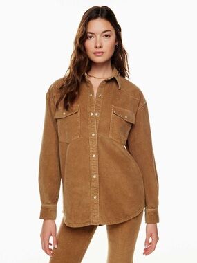 Aritzia Denim Forum The Nina Corduroy Western Button Shirt